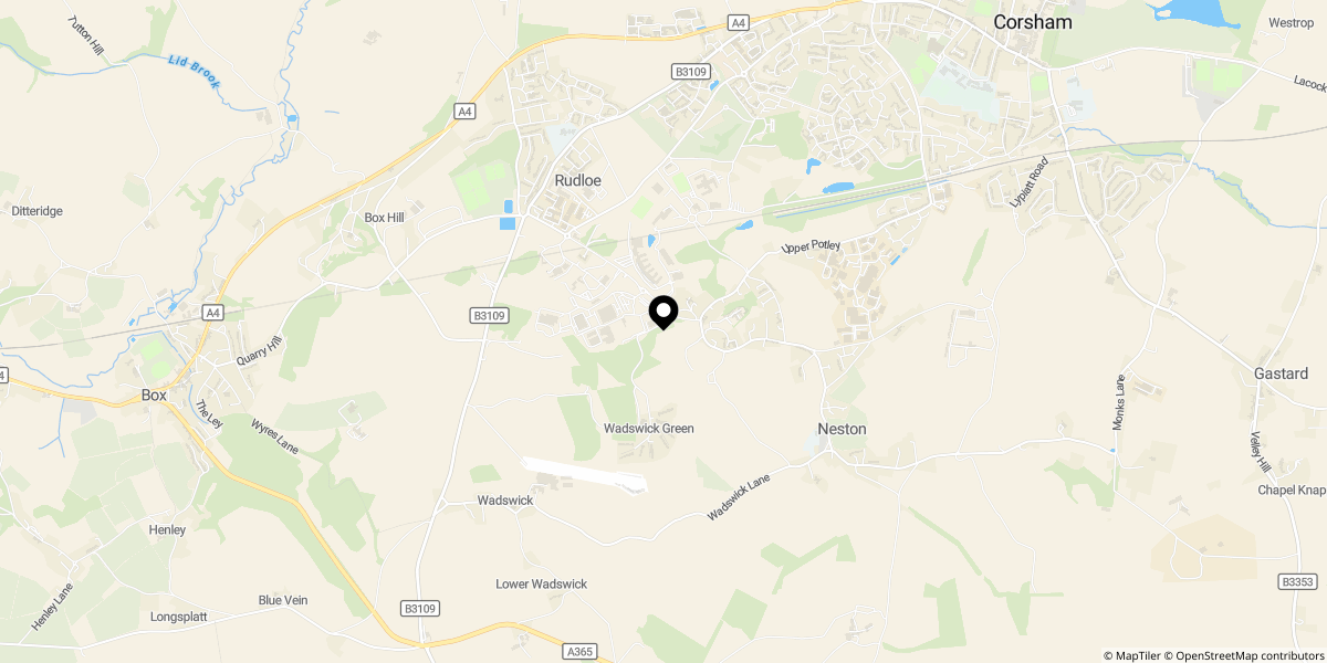 Approximate location of Westwells, Neston