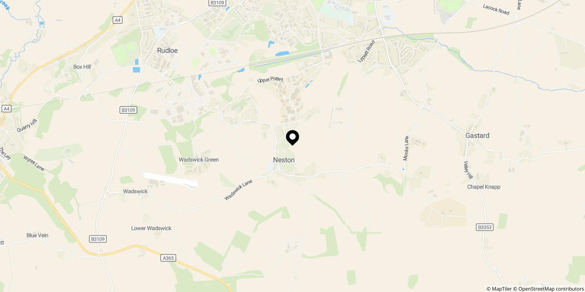Approximate location of Pool Green, Neston